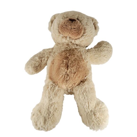 Plush Teddy Bear 14" Cream Tan Stuffed Animal Soft Toy 2015 Ty Inc Stuffy Plushy - Picture 6 of 13